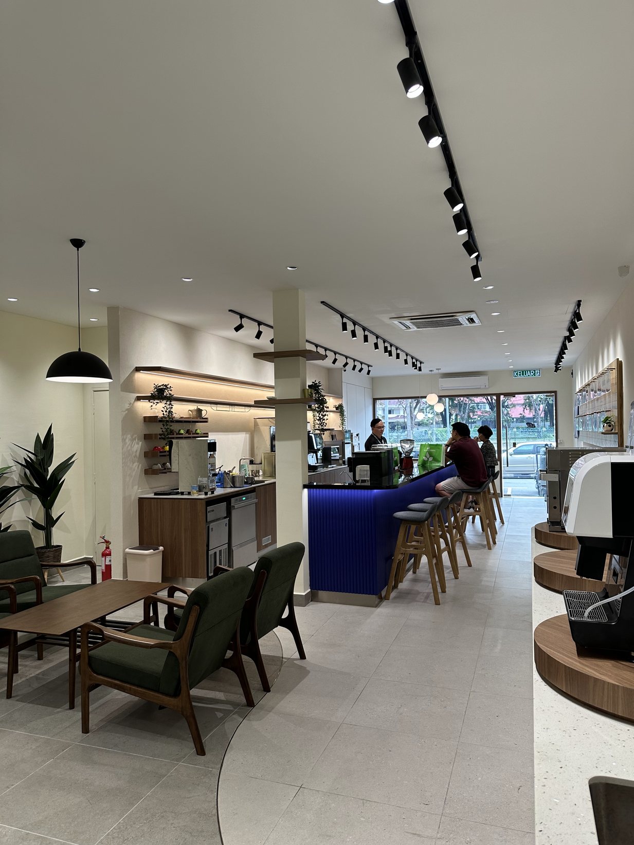 SCC Experience Store café interior and service counter